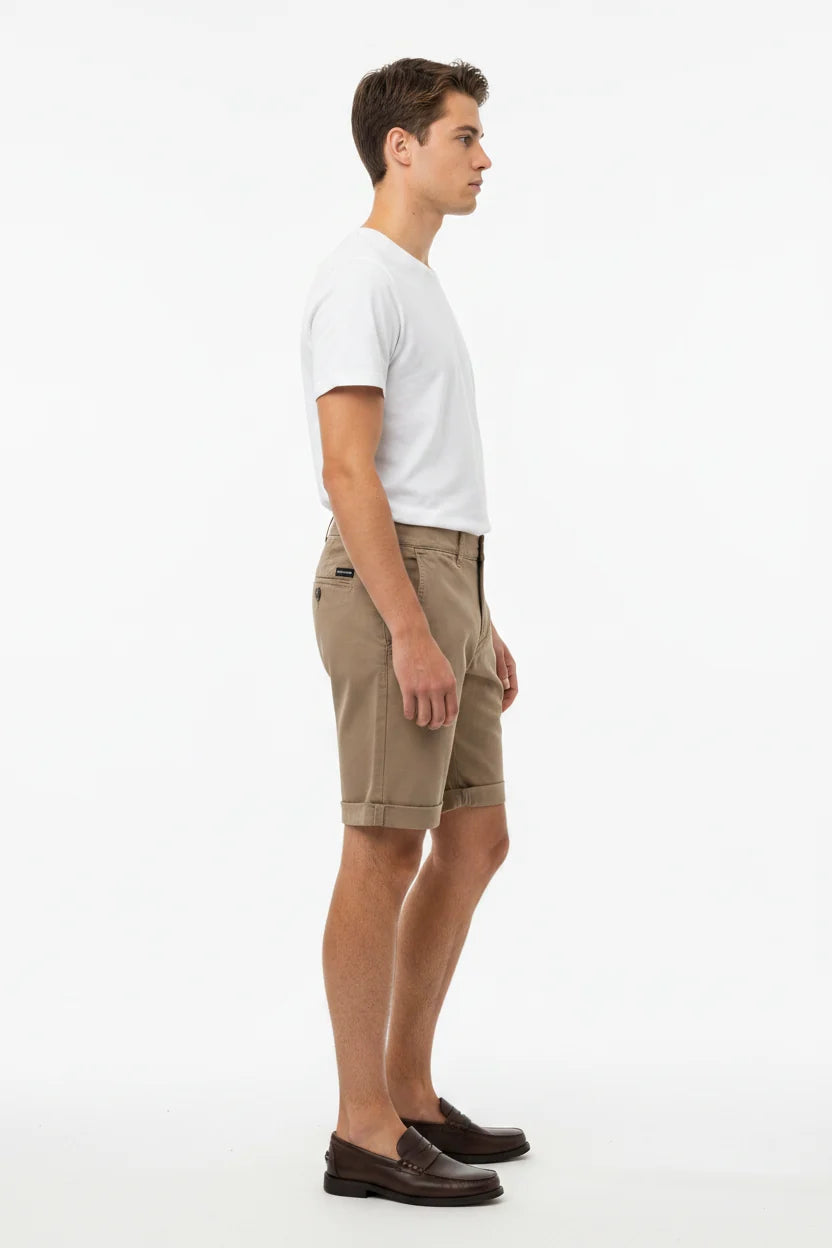 Zurex Donker Beige Chino Shorts 72456