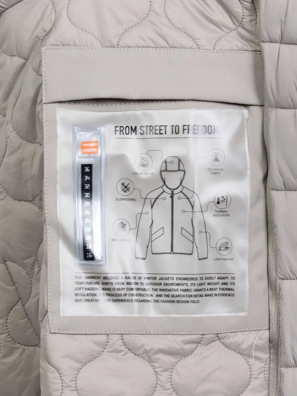 Die beige Winterjacke von Hunter