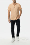 Overhemd Korte Mouw 75828 Quarn Hellorange