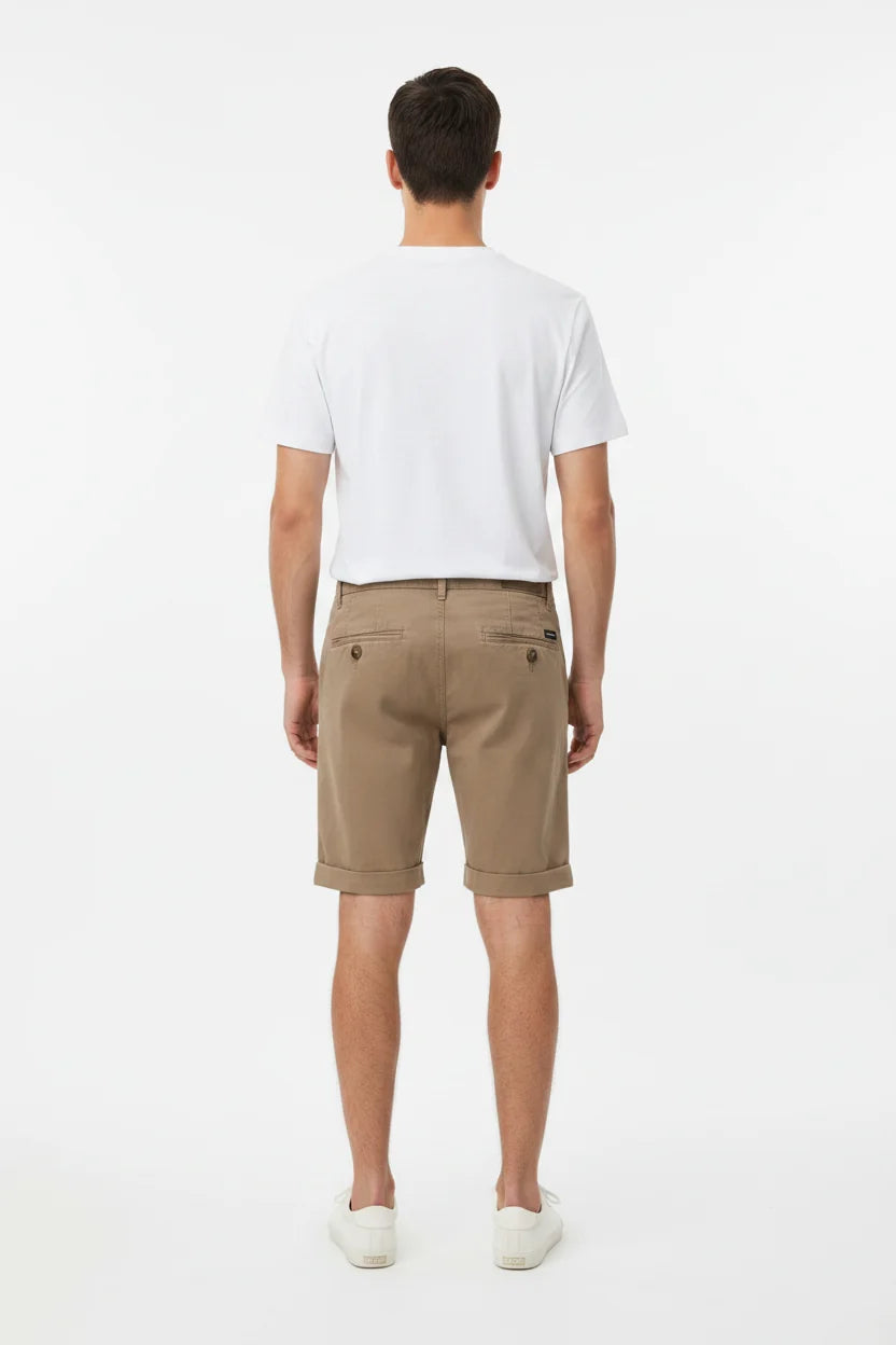 Zurex Donker Beige Chino Shorts 72456