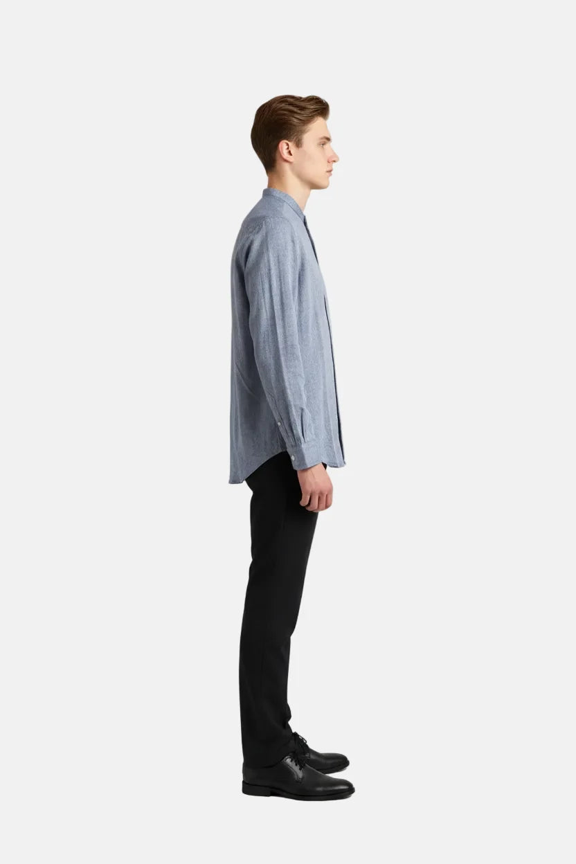 Merax Indigo Shirt met Lange Mouwen 75815