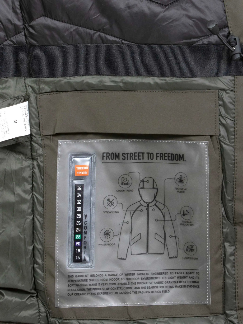 Die Verde Military Khaki Winterjacke