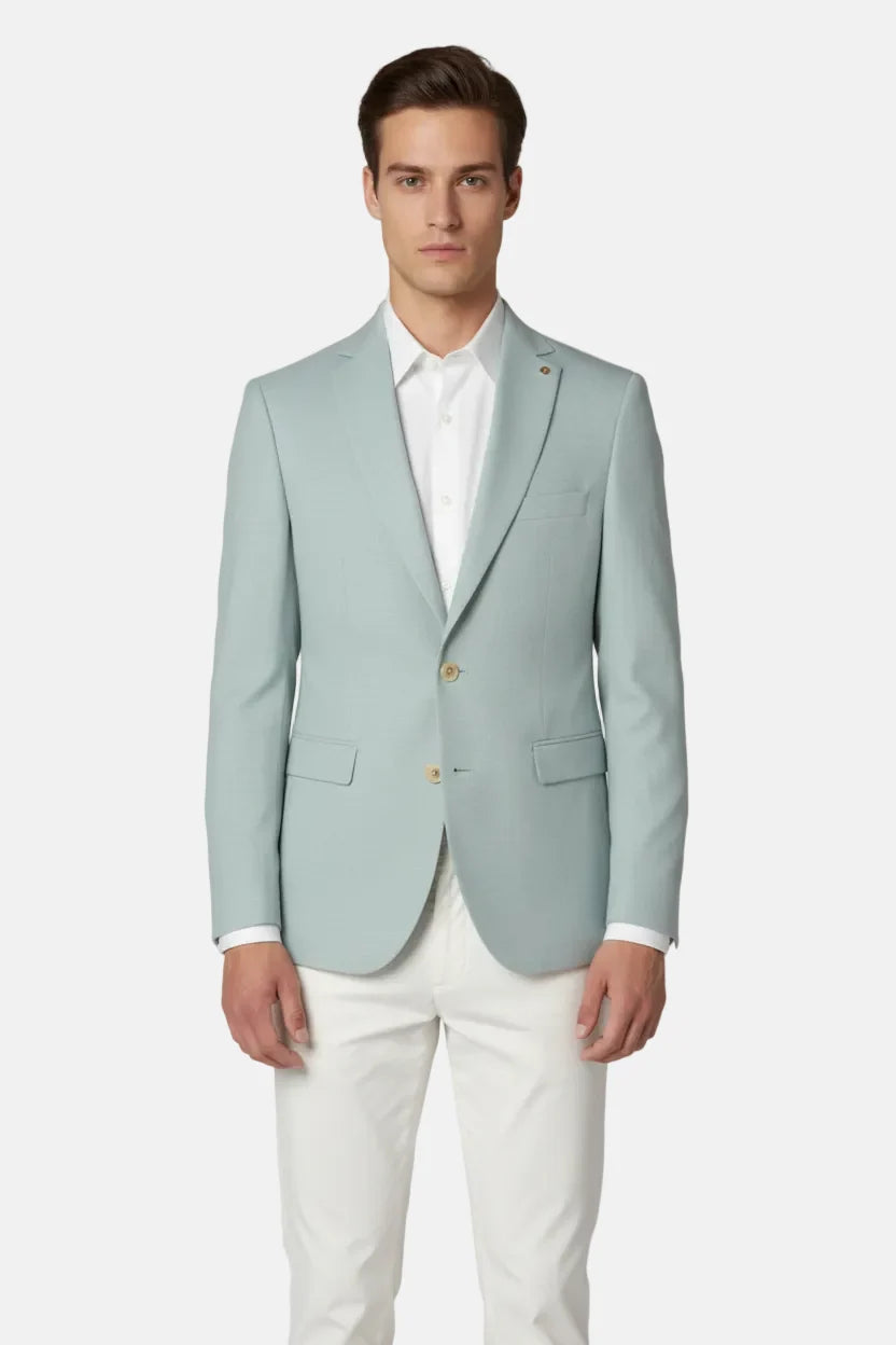 Luthen Lichtgroene Blazer 74157 Klassiek