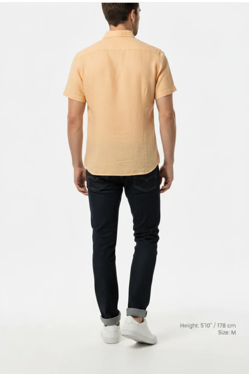 Overhemd Korte Mouw 75828 Quarn Hellorange