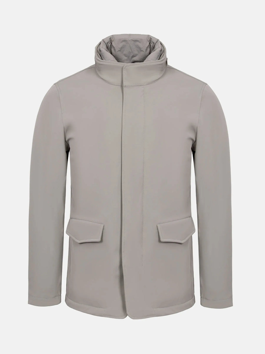 Die beige Winterjacke von Claus