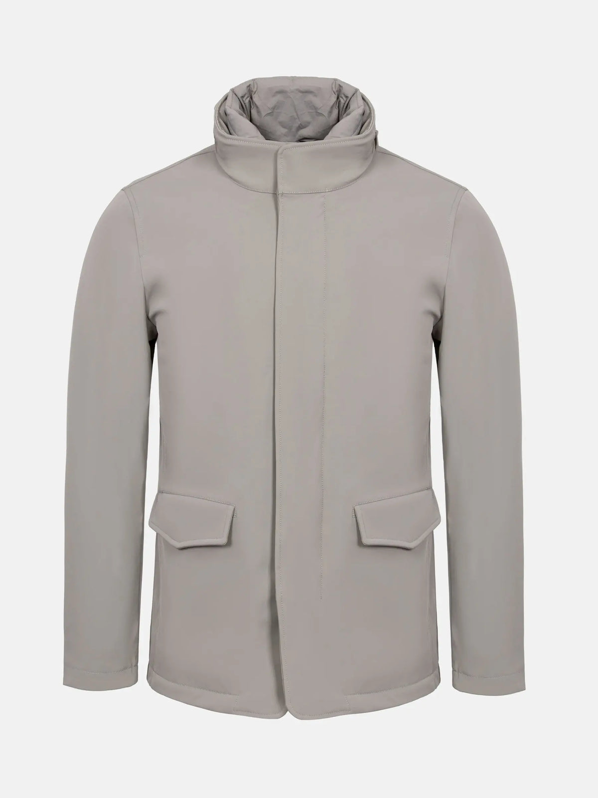 Die beige Winterjacke von Claus