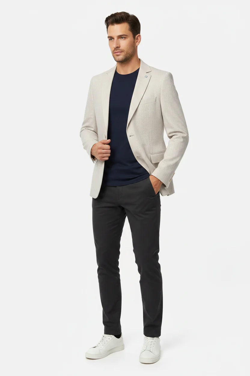 De Corlan Lichtbeige Blazer