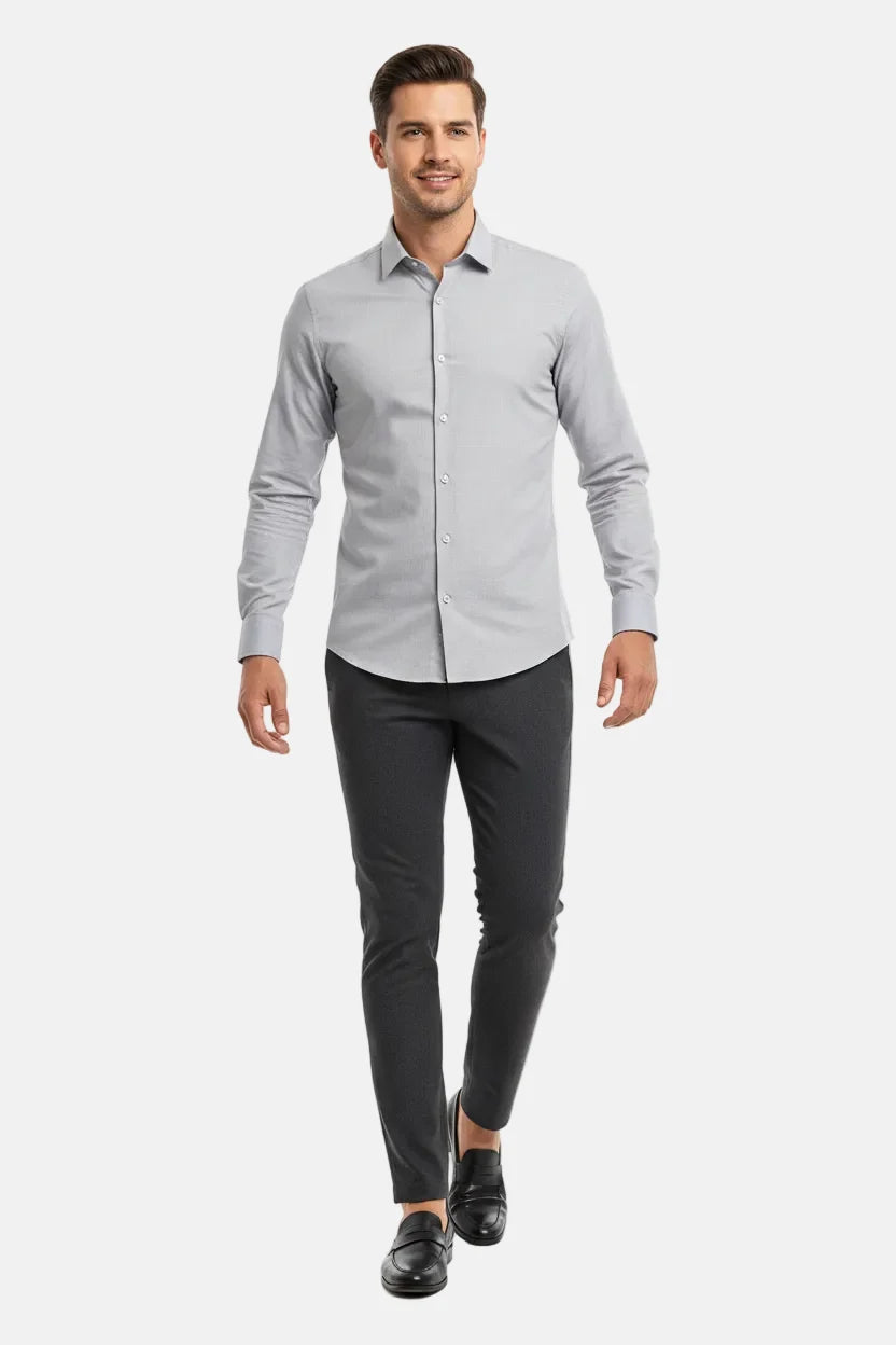 Het Norvik Lichtgrijze Shirt met Lange Mouwen