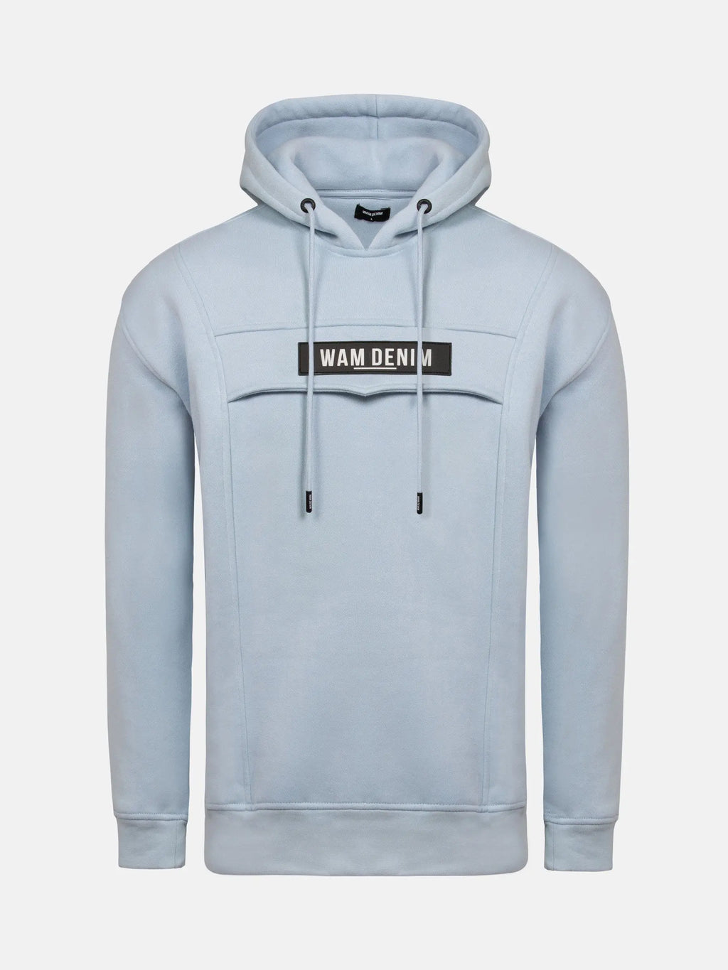 Der hellblaue Titan-Pullover