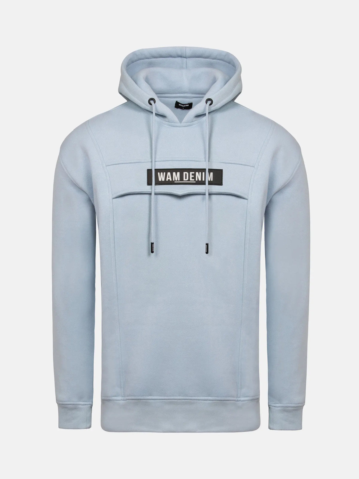 Der hellblaue Titan-Pullover