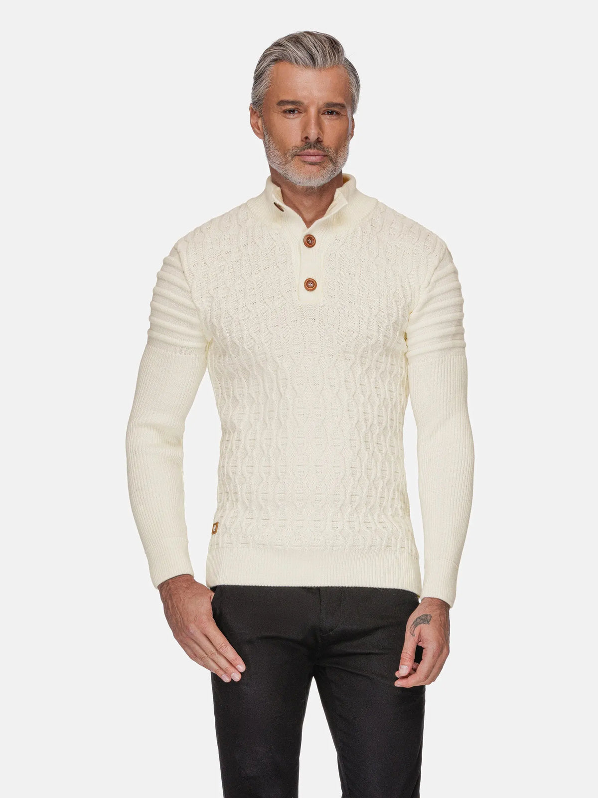 Avon Strickwaren mit cremefarbenem Muster