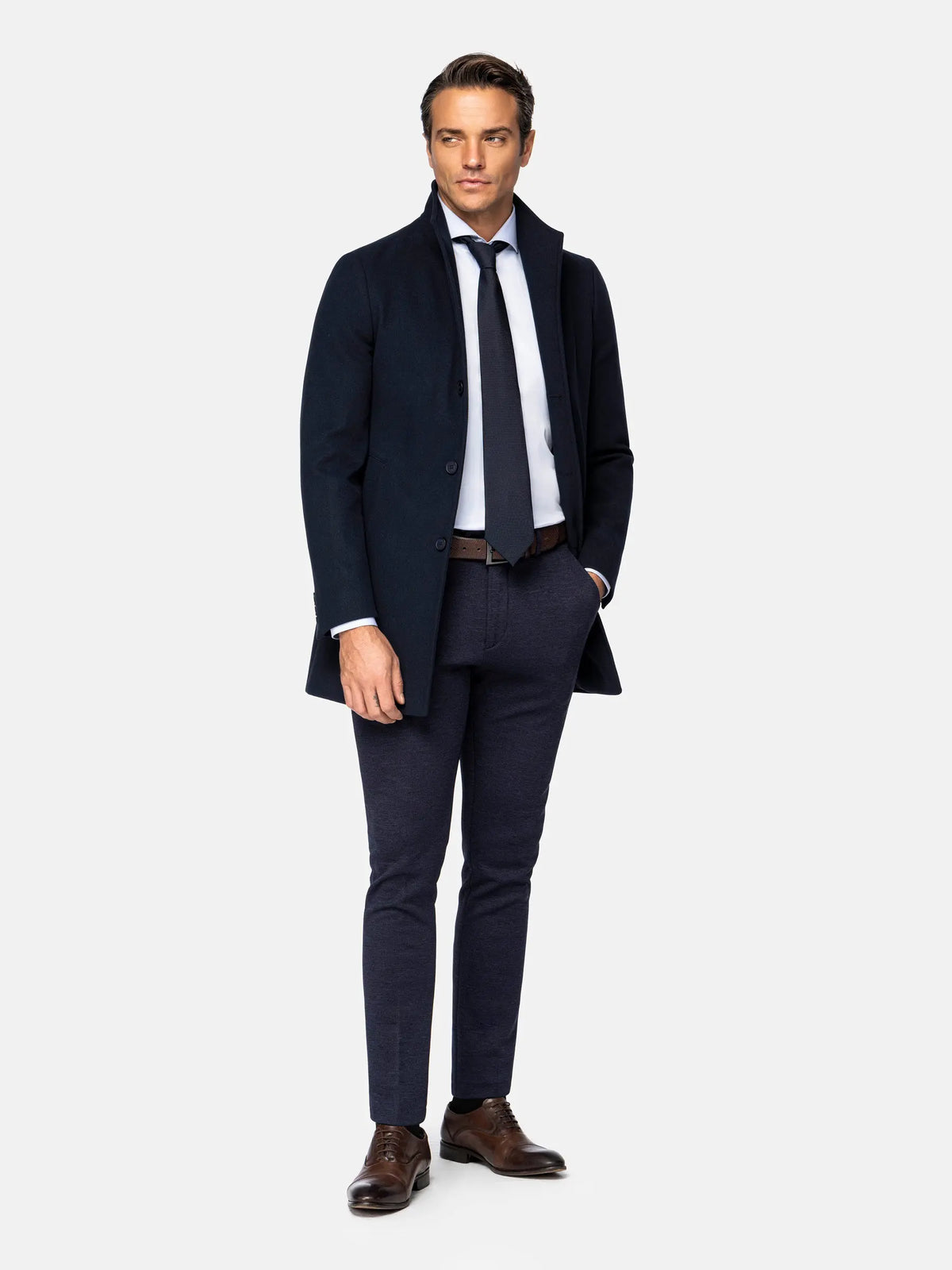 Der dunkelblaue Trenchcoat Franklin