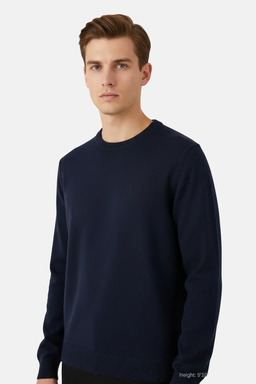 Thorn Blue Fijngebreide Pullover 76439