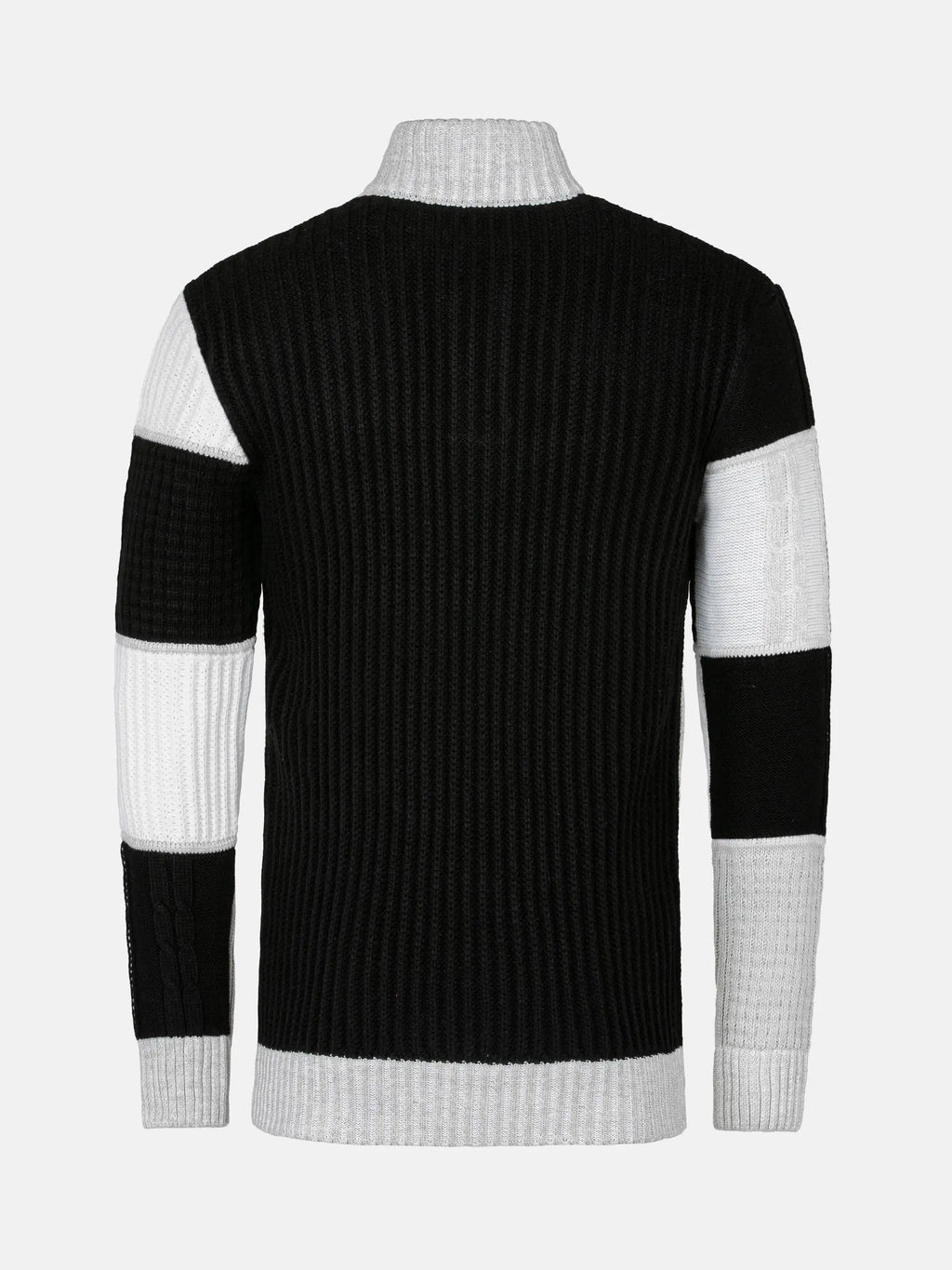 Strickwaren mit Cambridge-Muster, schwarz-weiß