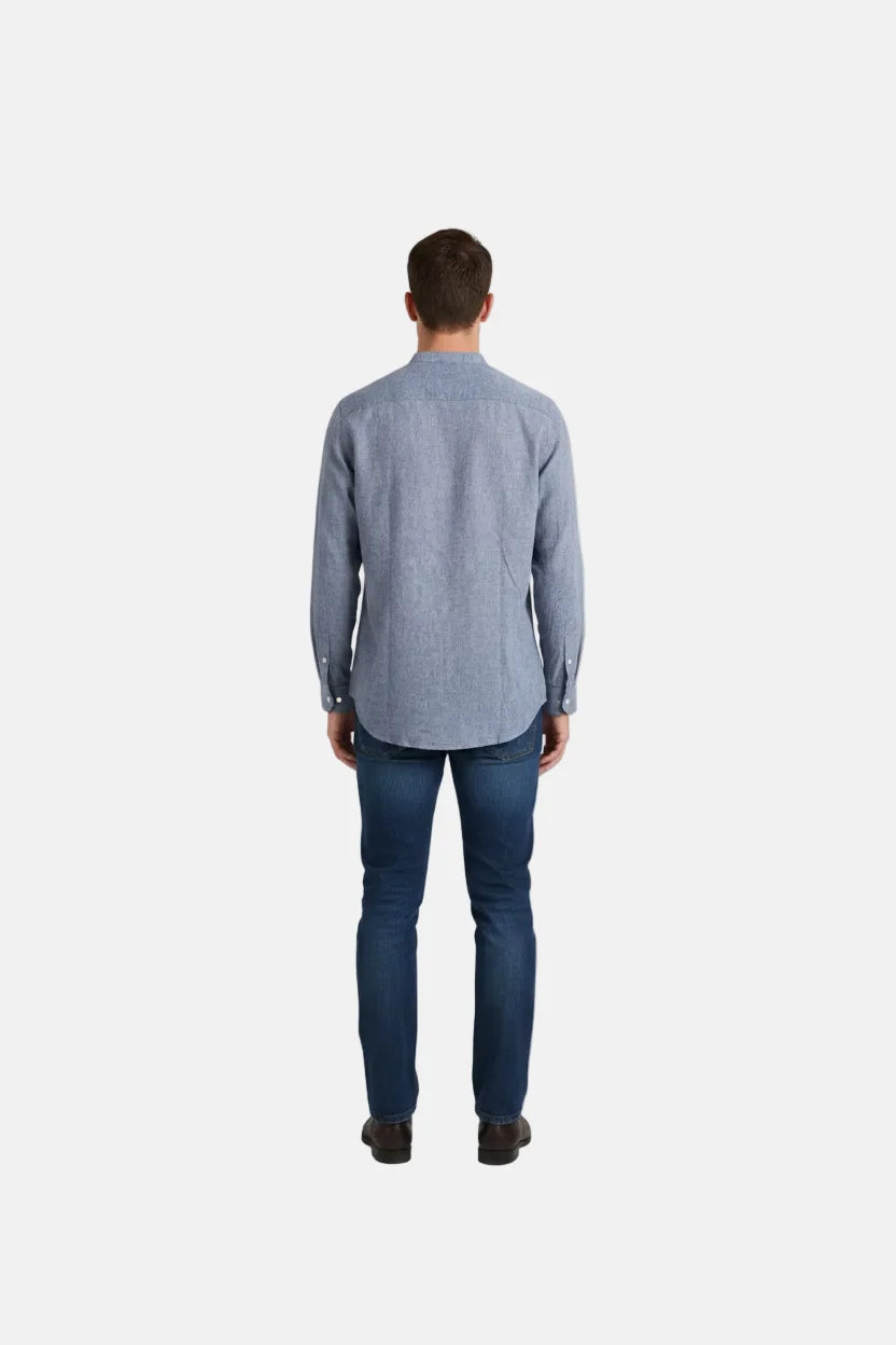 Merax Indigo Shirt met Lange Mouwen 75815