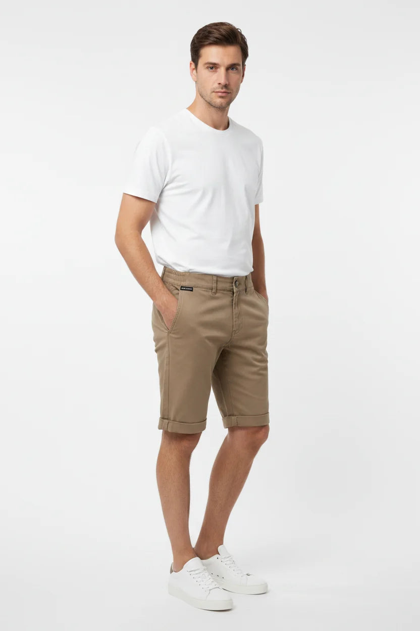 Zurex Donker Beige Chino Shorts 72456
