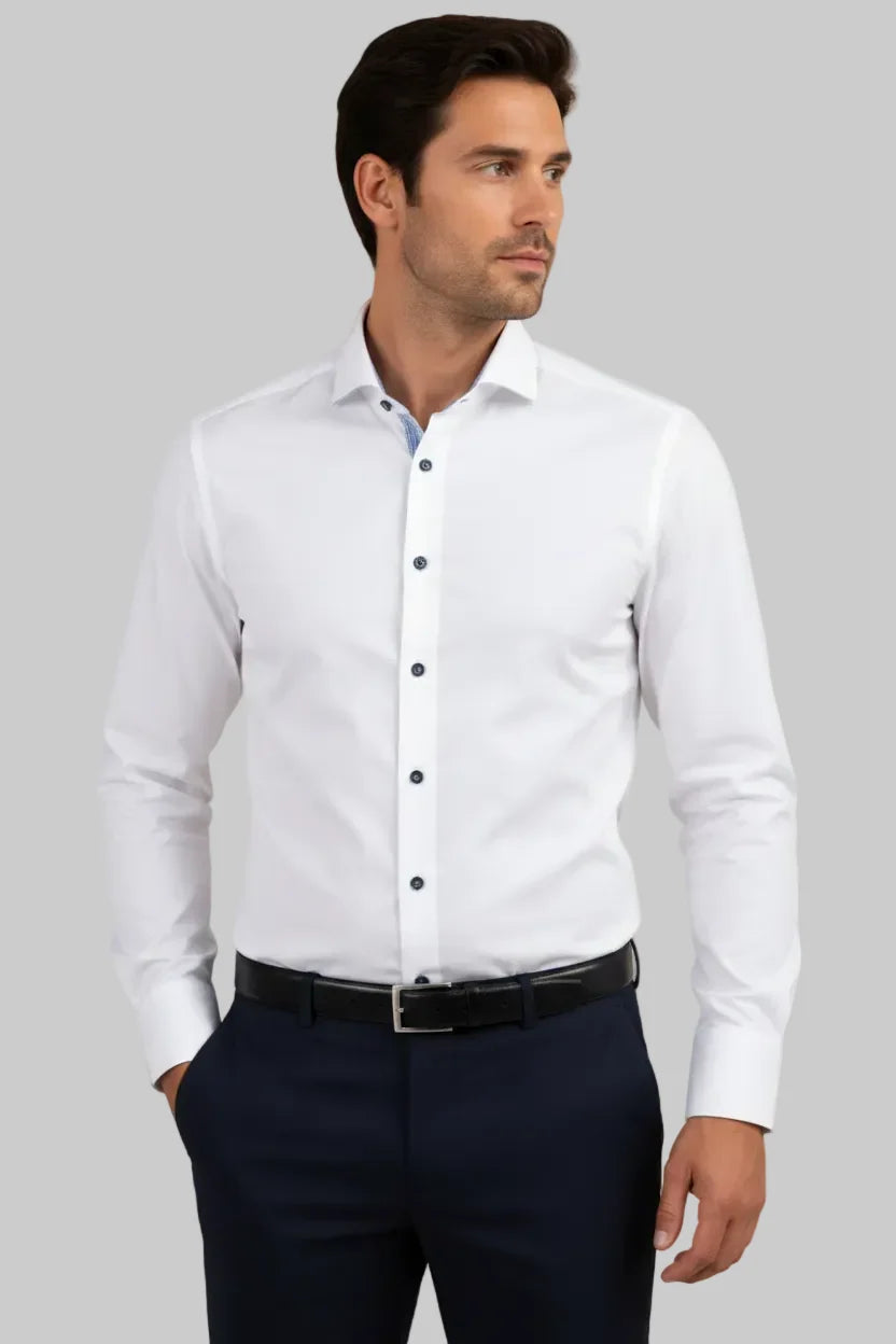 Überhemd Lange Mouw 75821 Glavon White