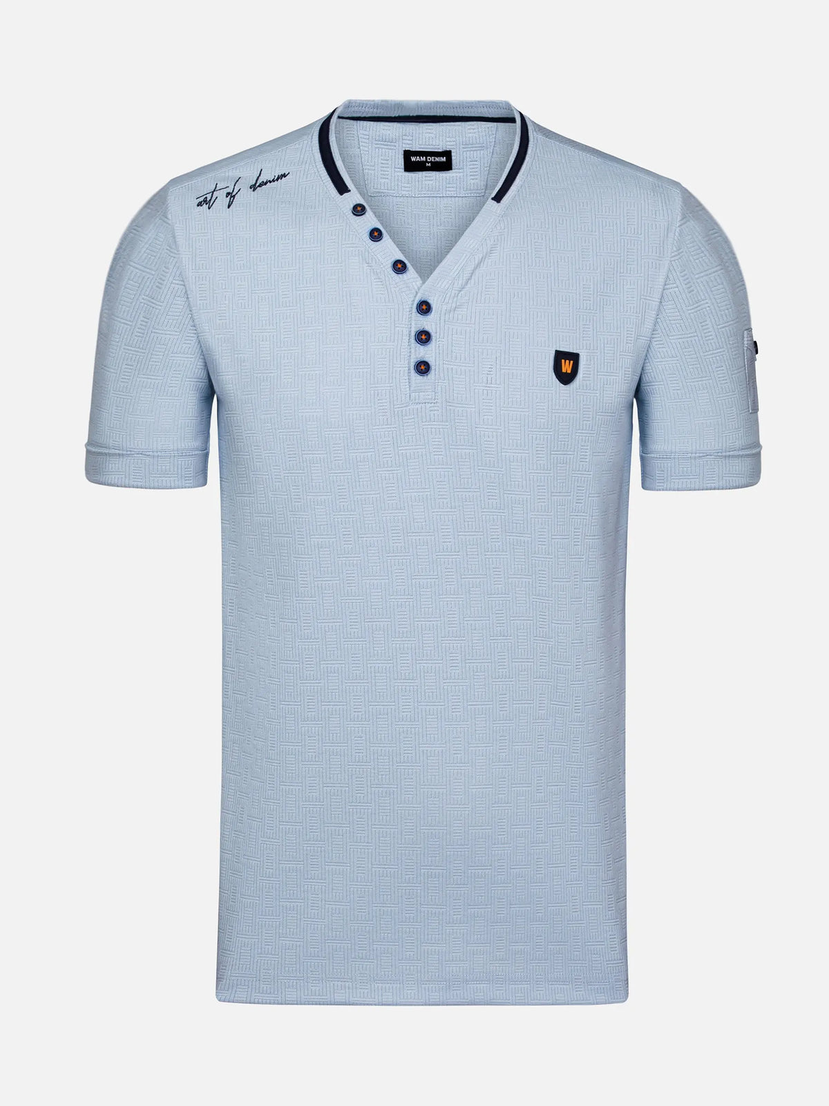 Das blaue Maxim-T-Shirt