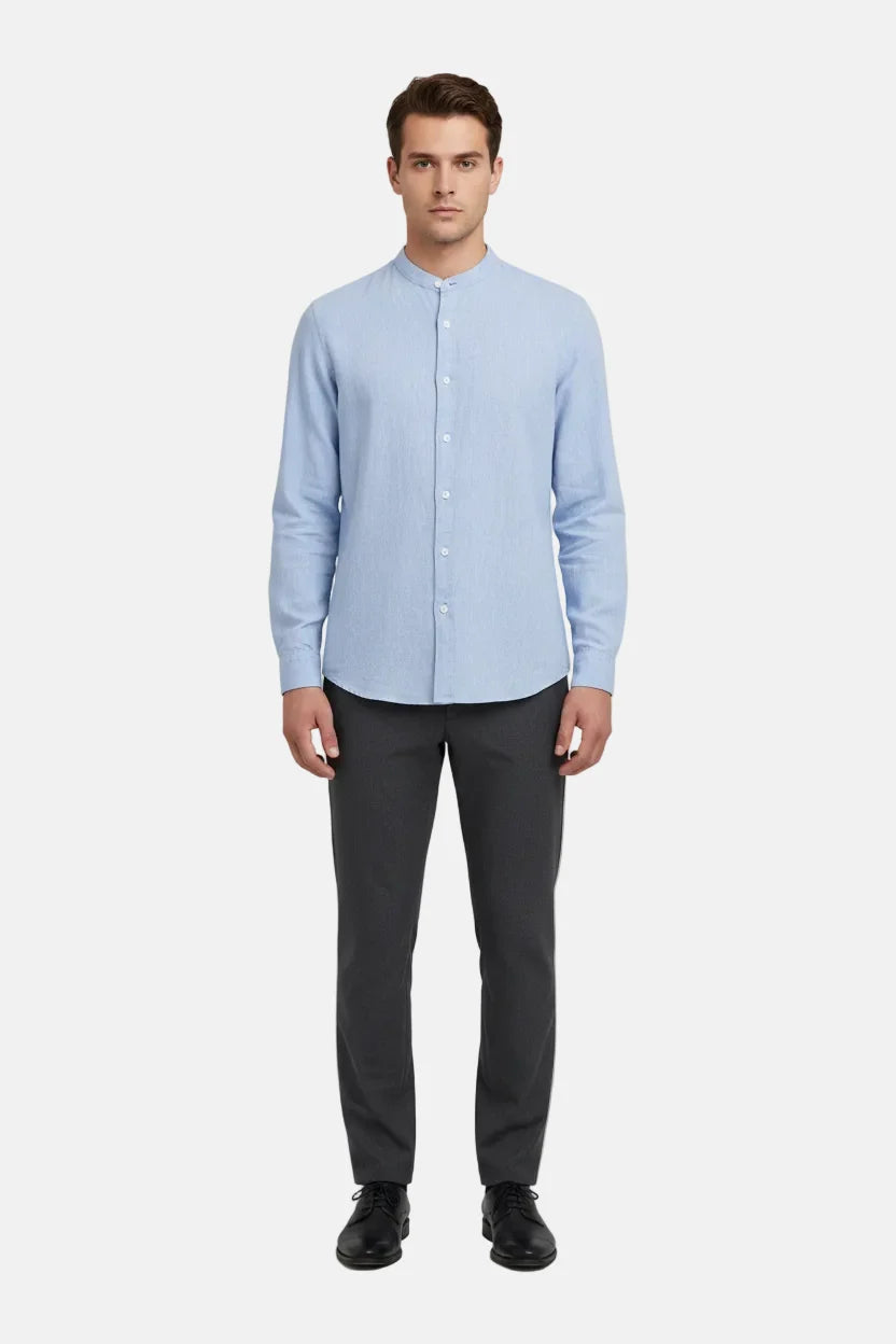 Merax Blauw Shirt Lange Mouw 75815