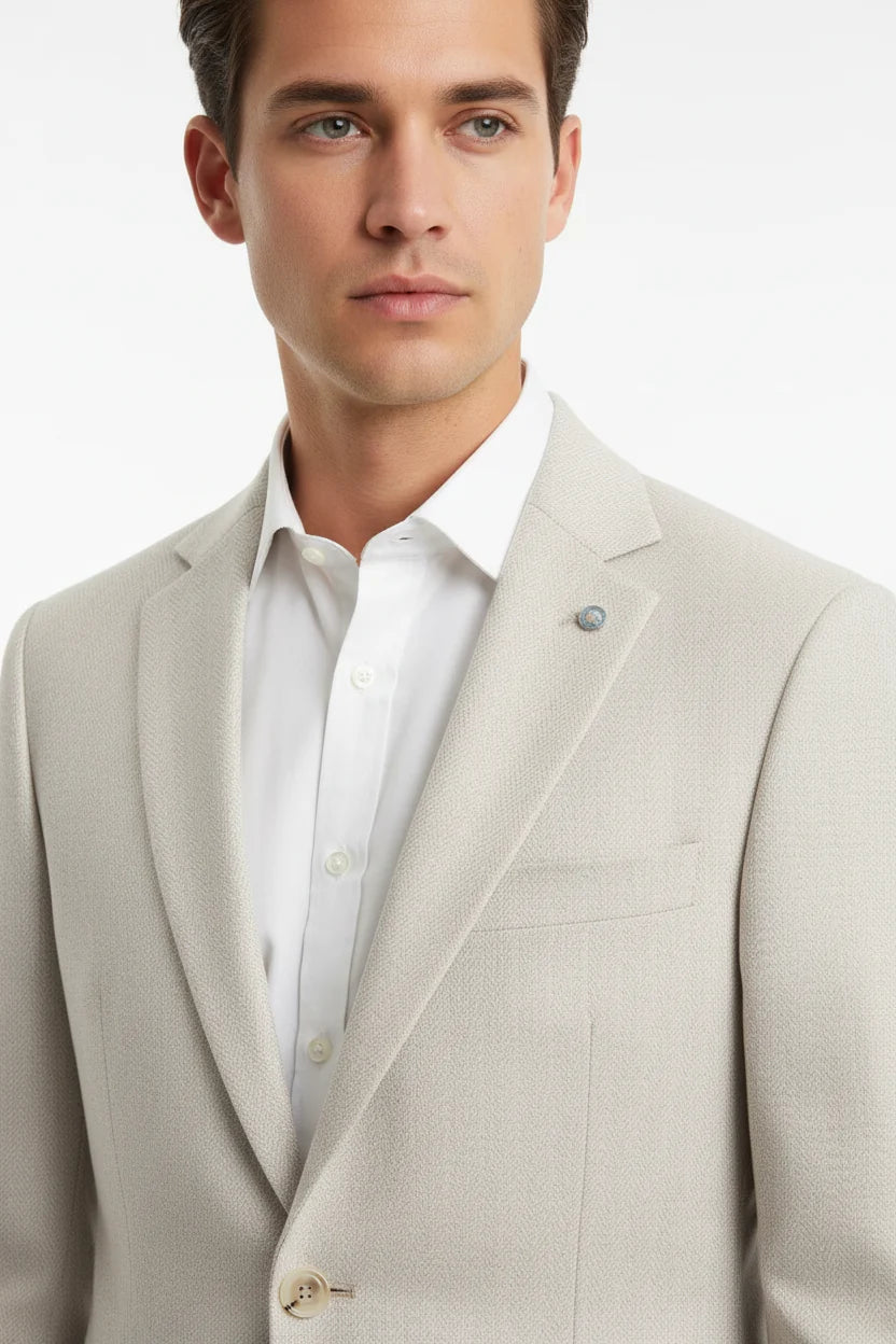 De Corlan Lichtbeige Blazer