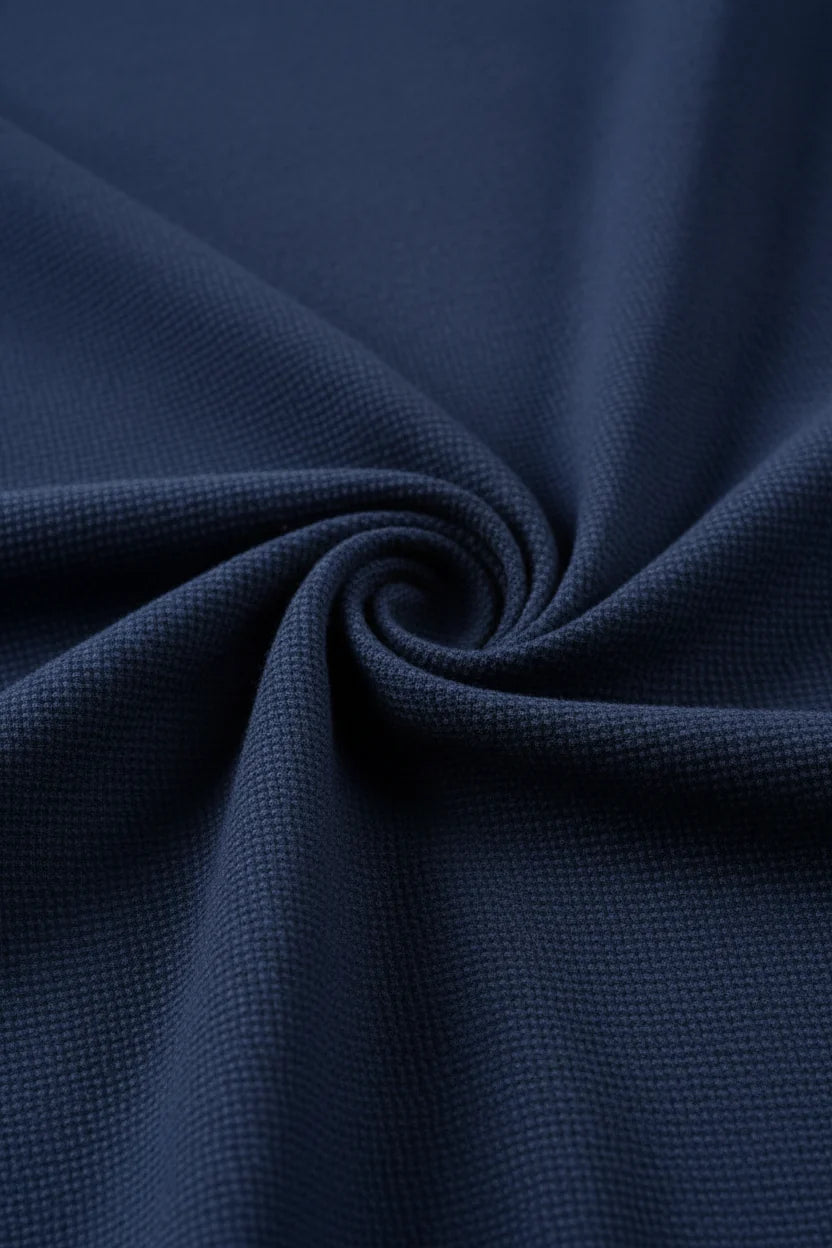 Het Lorven marineblauwe overhemd met korte mouwen