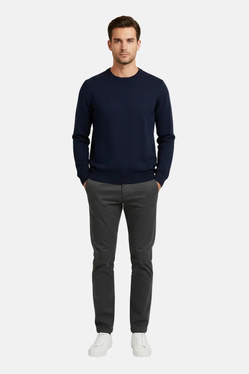 Thorn Blue Fijngebreide Pullover 76439