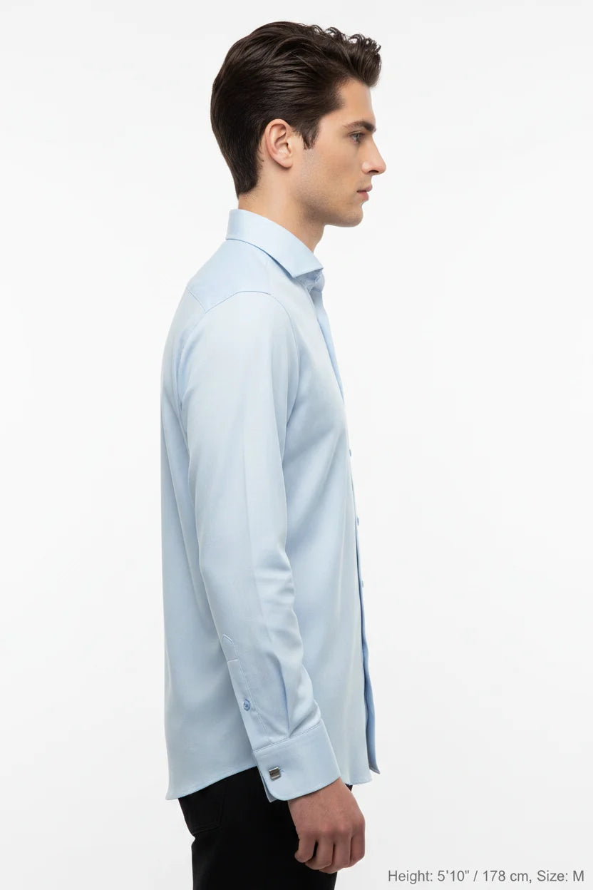 Kalden Lichtgrijze Blouse Lange Mouw