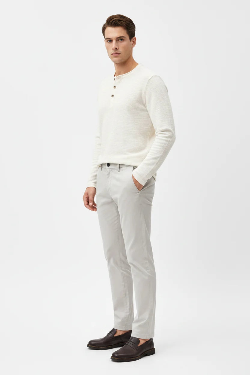 De Jorell Lichtgrijze Chino