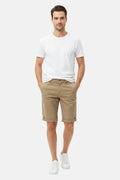 De Kelden Donkerbeige Chino Shorts