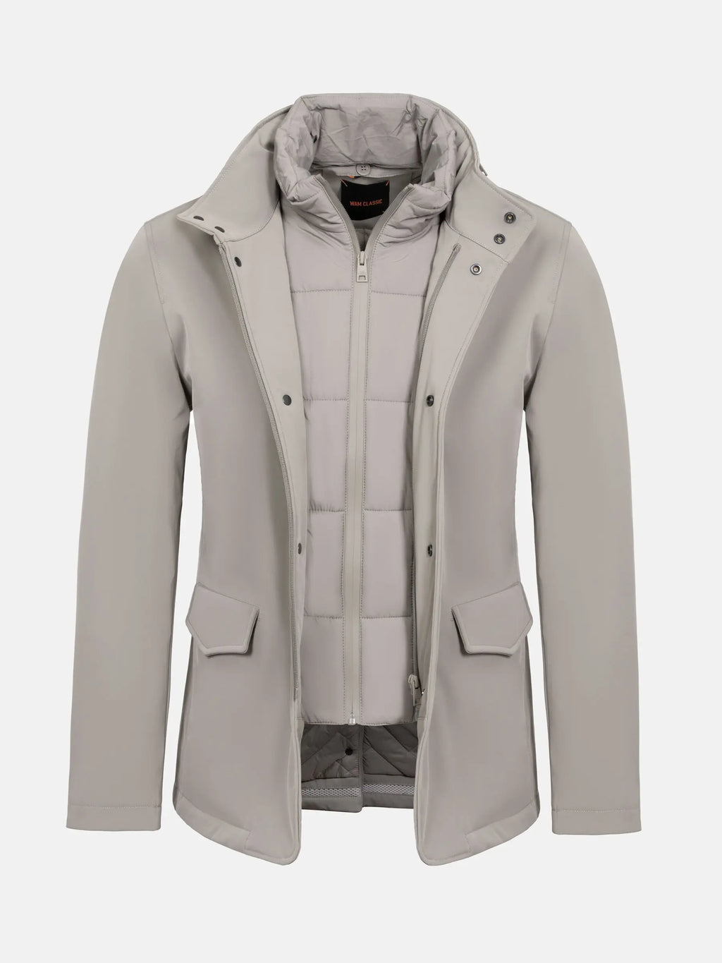 Die beige Winterjacke von Claus