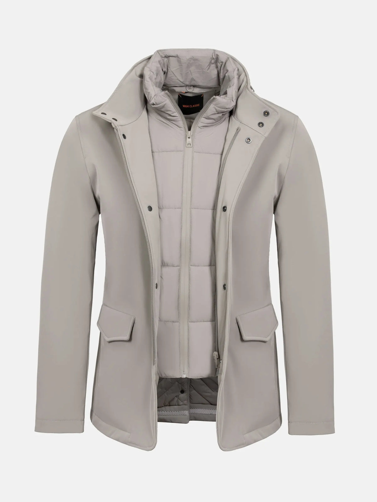 Die beige Winterjacke von Claus