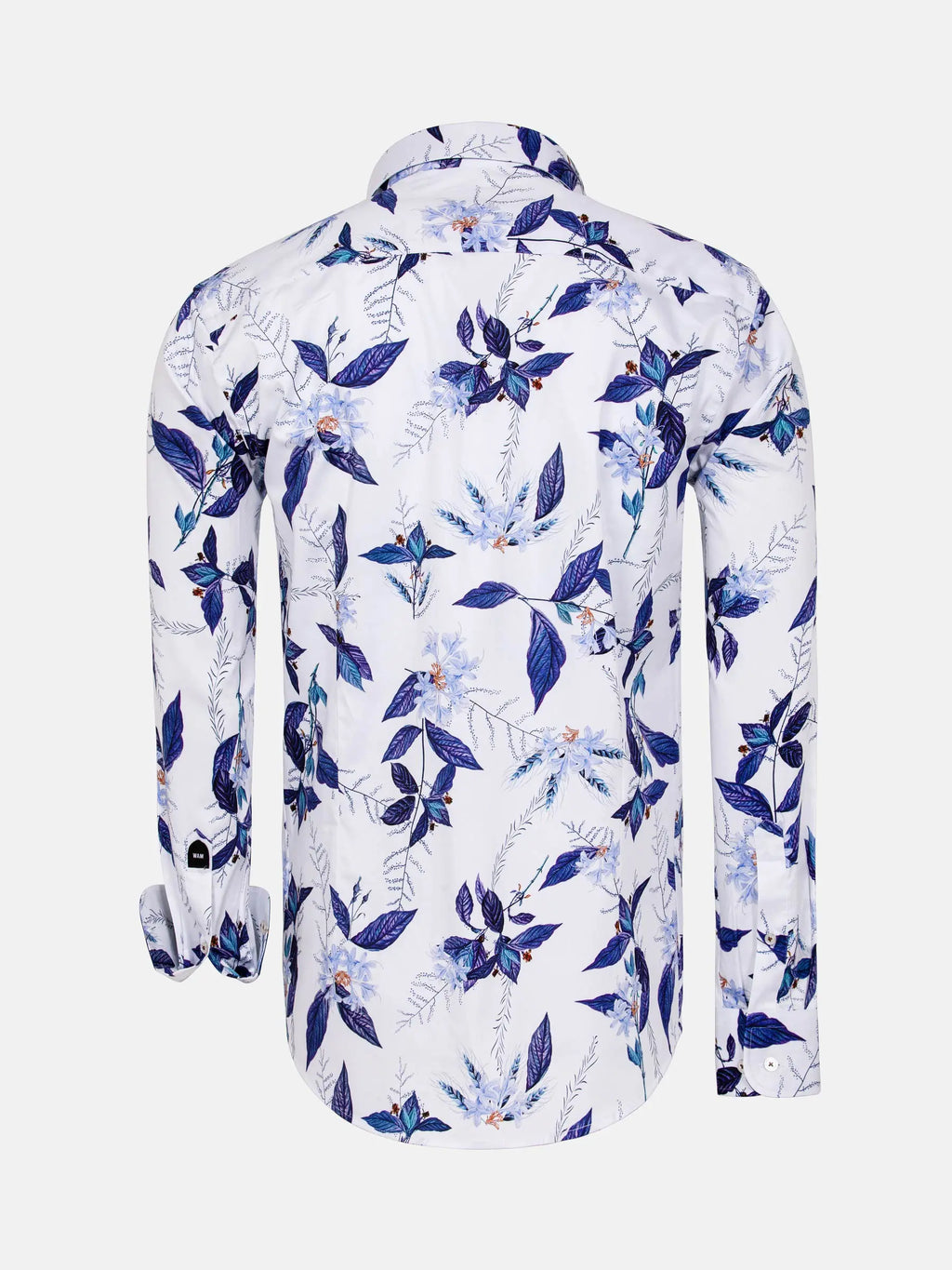 Das weiße Hemd mit Santorini-Blumenmuster