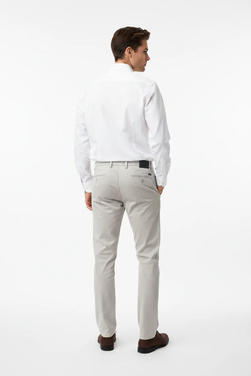 De Jorell Lichtgrijze Chino