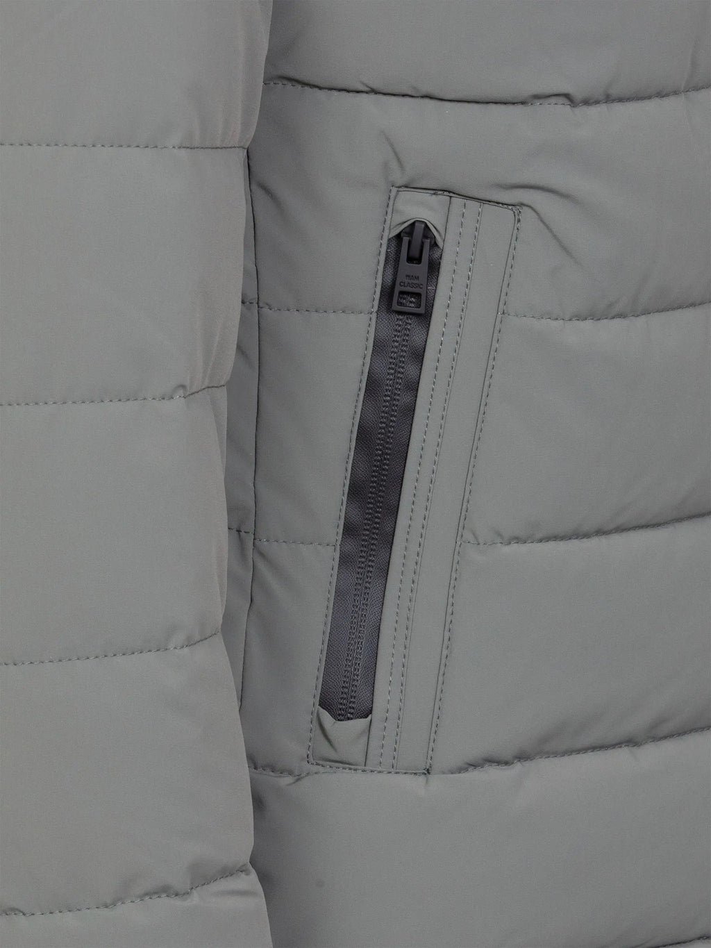 Die Berengar Winterjacke in Militärgrau