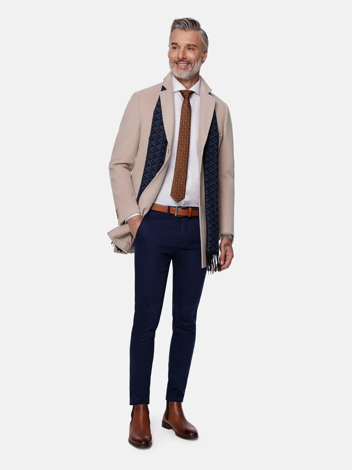 Camelot Trenchcoat mit Schiebetasche, beige