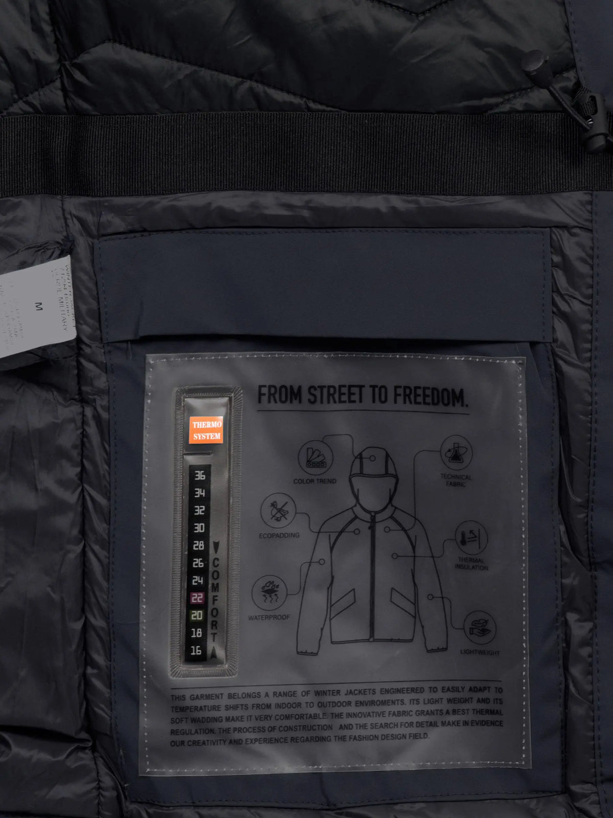 Die Verde Military Navy Winterjacke