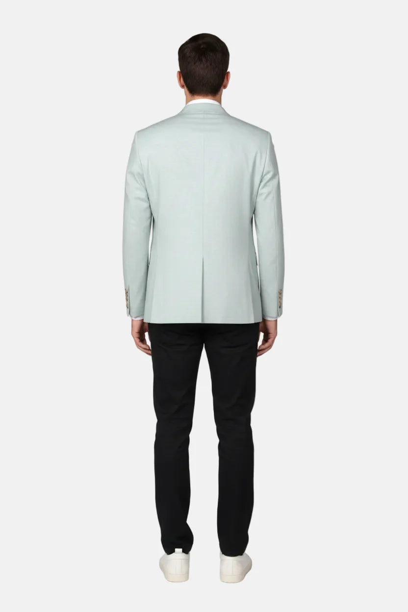 Luthen Lichtgroene Blazer 74157 Klassiek