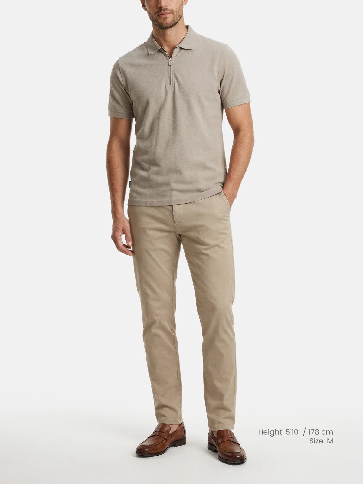 Das Fintor Polohemd in Hellbeige