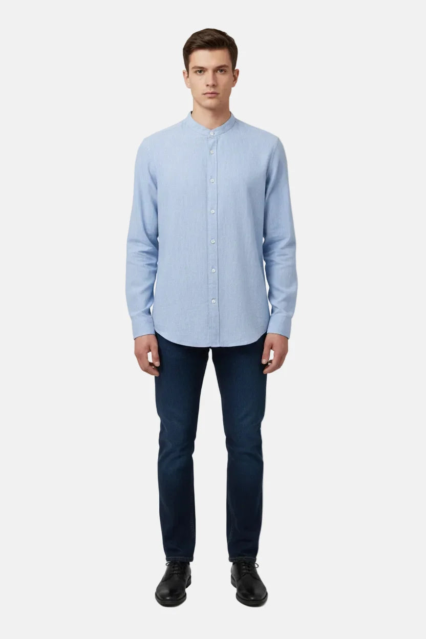 Merax Blauw Shirt Lange Mouw 75815
